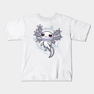 Axolotl kawaii  Black &White Kids T-Shirt